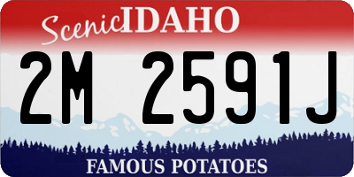 ID license plate 2M2591J