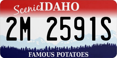 ID license plate 2M2591S