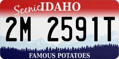 ID license plate 2M2591T