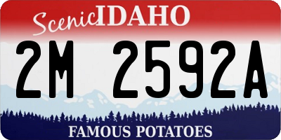 ID license plate 2M2592A