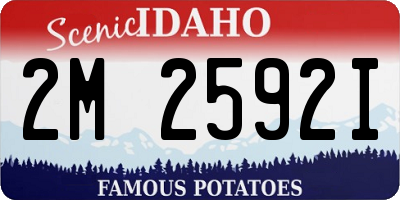 ID license plate 2M2592I