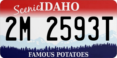 ID license plate 2M2593T