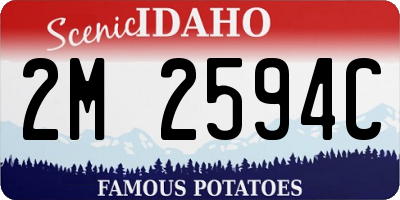 ID license plate 2M2594C