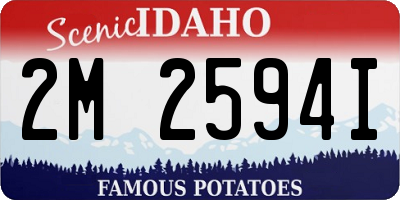 ID license plate 2M2594I