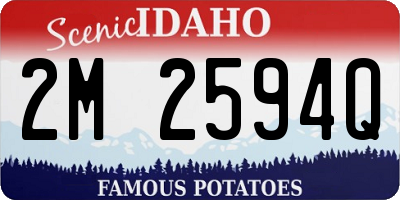 ID license plate 2M2594Q