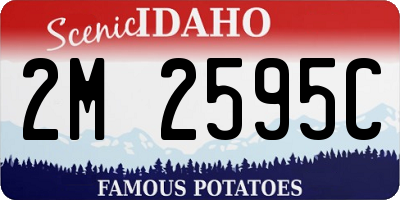 ID license plate 2M2595C