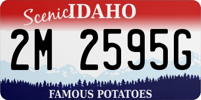 ID license plate 2M2595G
