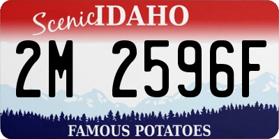 ID license plate 2M2596F
