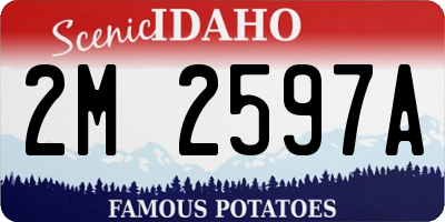 ID license plate 2M2597A