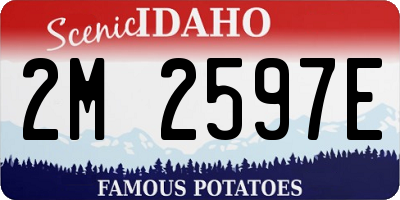 ID license plate 2M2597E