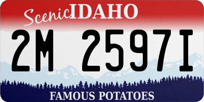 ID license plate 2M2597I