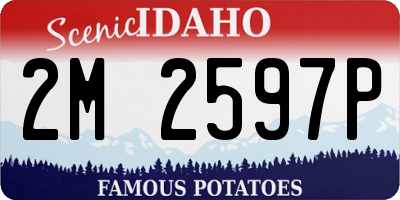 ID license plate 2M2597P