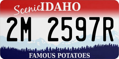 ID license plate 2M2597R