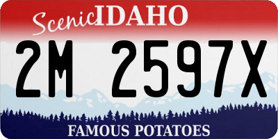 ID license plate 2M2597X