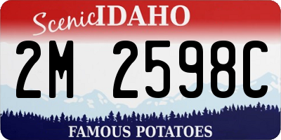 ID license plate 2M2598C