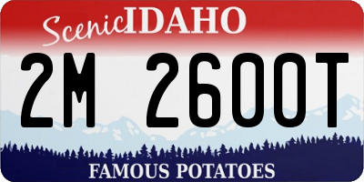 ID license plate 2M2600T