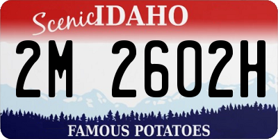 ID license plate 2M2602H