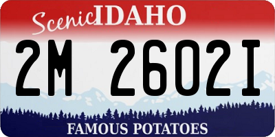 ID license plate 2M2602I