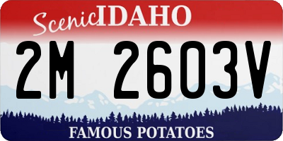 ID license plate 2M2603V