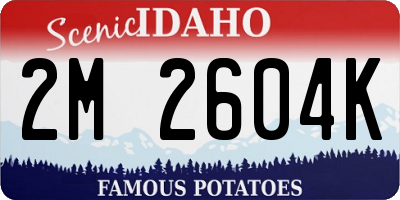 ID license plate 2M2604K
