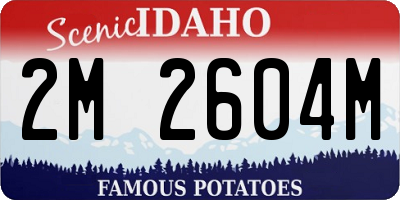 ID license plate 2M2604M