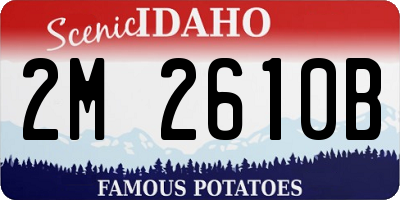 ID license plate 2M2610B