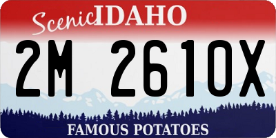ID license plate 2M2610X