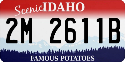ID license plate 2M2611B