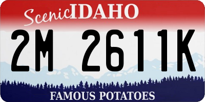 ID license plate 2M2611K
