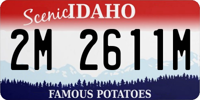 ID license plate 2M2611M
