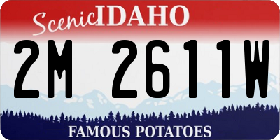 ID license plate 2M2611W