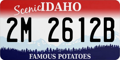 ID license plate 2M2612B