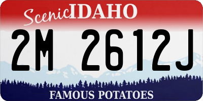 ID license plate 2M2612J
