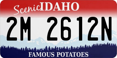 ID license plate 2M2612N