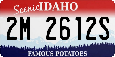 ID license plate 2M2612S