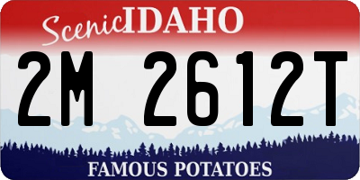ID license plate 2M2612T