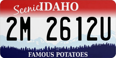 ID license plate 2M2612U