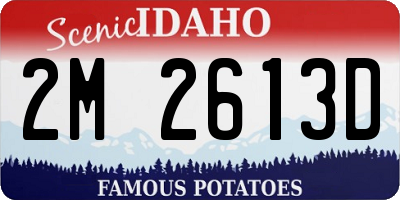 ID license plate 2M2613D