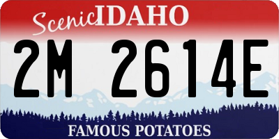 ID license plate 2M2614E