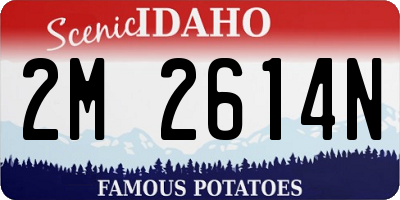 ID license plate 2M2614N