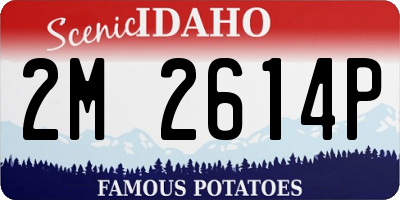 ID license plate 2M2614P