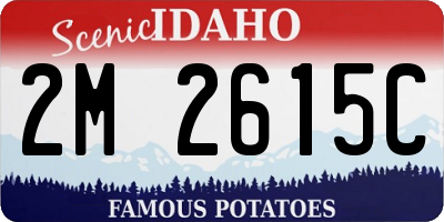 ID license plate 2M2615C
