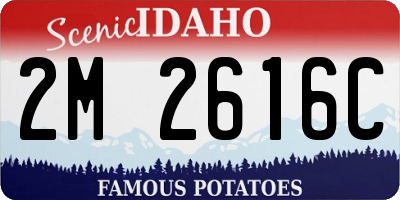 ID license plate 2M2616C