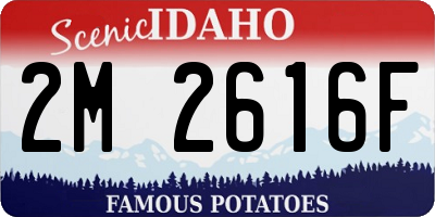 ID license plate 2M2616F