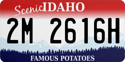 ID license plate 2M2616H