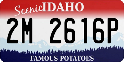 ID license plate 2M2616P