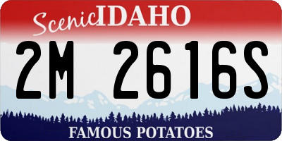 ID license plate 2M2616S