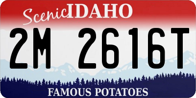 ID license plate 2M2616T