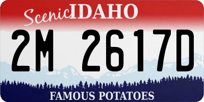 ID license plate 2M2617D