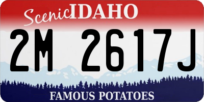 ID license plate 2M2617J